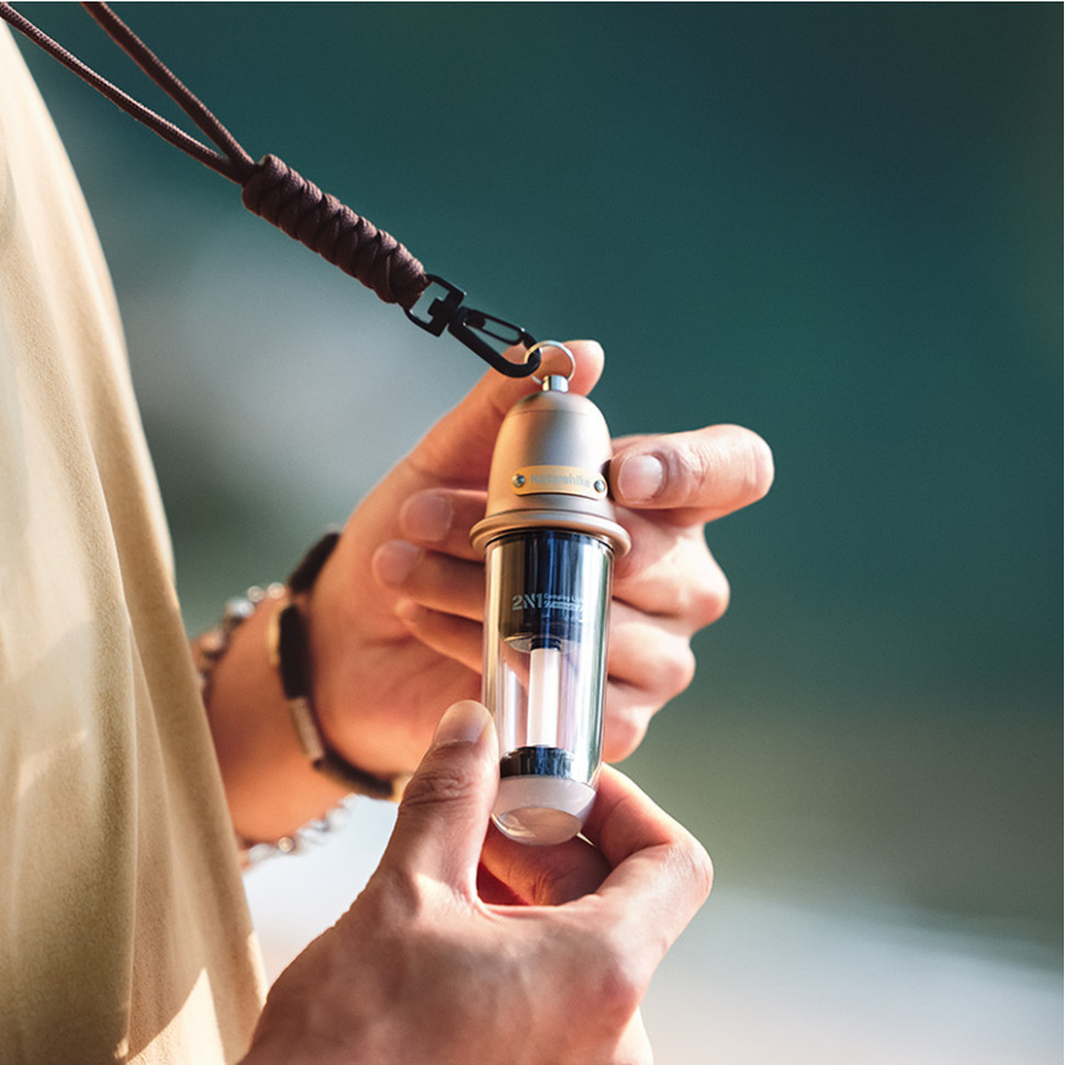 Ліхтар кемпінговий Naturehike CNK2350ZM010, 118х39мм, коричневий Киев - изображение 7