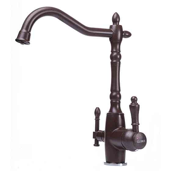 Смеситель для кухни под осмос Globus Lux LAZER GLLR-1000-6-MARONE (000019264) Киев