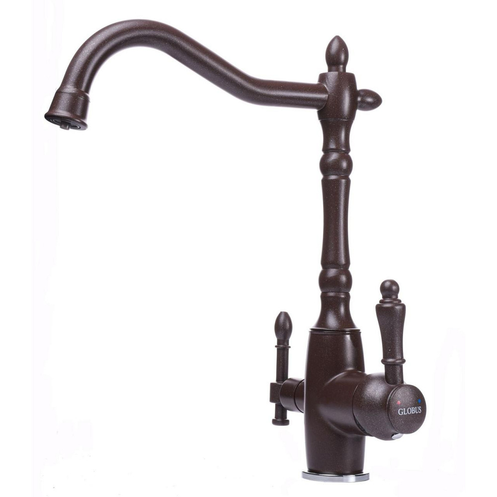 Смеситель для кухни под осмос Globus Lux LAZER GLLR-1000-6-MARONE (000019264) Киев - изображение 2