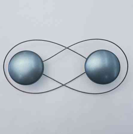 Магниты для штор и гардин Круг 2 шт Голубой (81-290) Киев