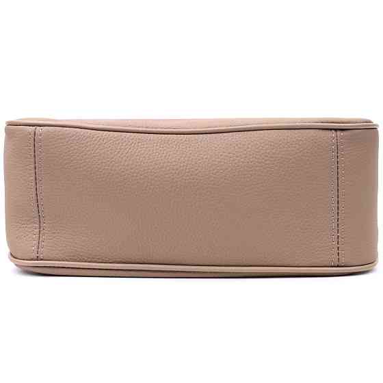 Жіноча сумка з двома ручками з натуральної шкіри Бежева (Vintage) Київ