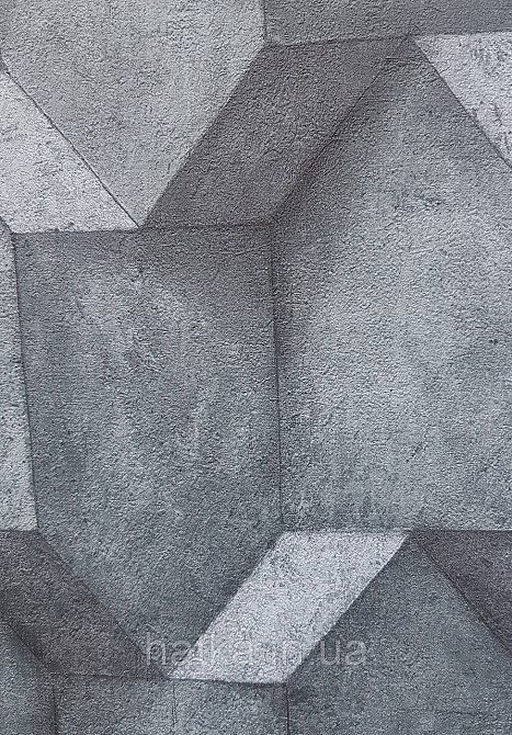 Обои виниловые на флизелине AS creation The Bos 0.53х10 геометрия фигуры структурные бирюзовые серые 3д Киев - изображение 2