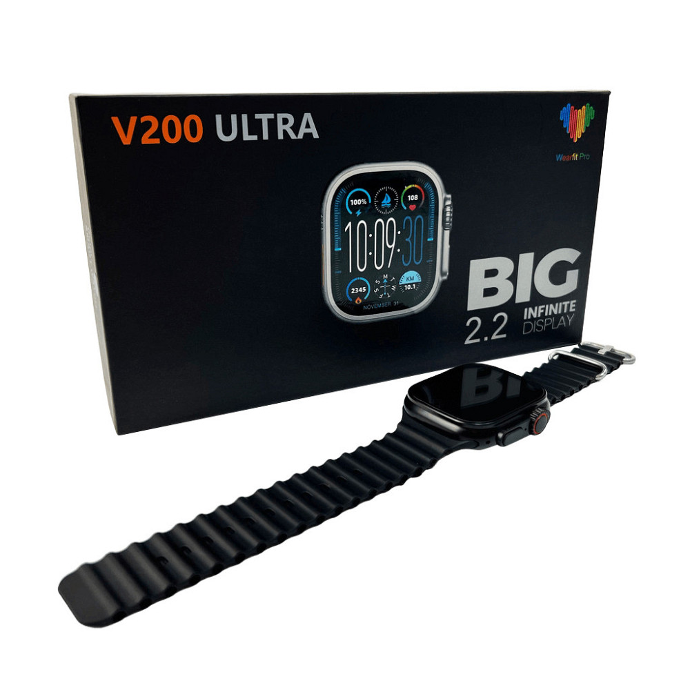 Смарт-годинник BIG V200 Ultra 44mm, Черный Киев - изображение 5
