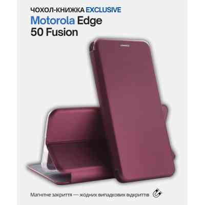 Чохол до мобільного телефона BeCover Exclusive Motorola Edge 50 Fusion Red Wine (714397) Вінниця