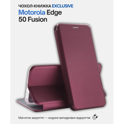 Чехол для мобильного телефона BeCover Exclusive Motorola Edge 50 Fusion Red Wine (714397) Винница - изображение 6