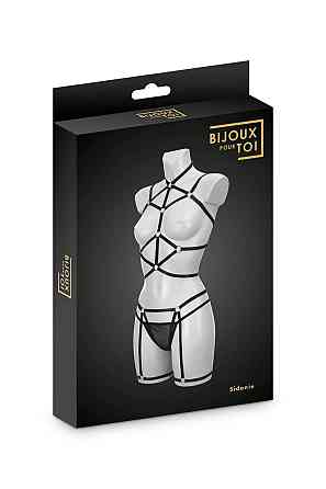 Комплект Bijoux Pour Toi - Sidonie, портупея, гартеры и трусики Sex Aura Киев