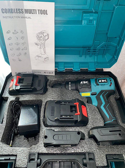 Набор аккумуляторных инструментов 13 в 1 в кейсе 21V Шуруповерт турбинка мини пила мойка лобзик гайковерт Одесса - изображение 2