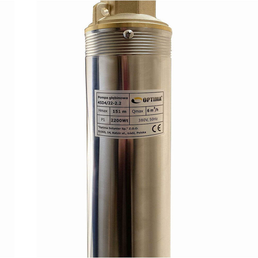 Насос свердловинний з підв. стійк. до піску OPTIMA 4SD 4/22 2,2 кВт 151м 3-фазний ( 1 частина ) Тернопіль - фото 3