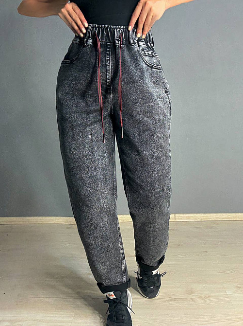 Джинси жіночі Vanver 82033 MOM comfort jeans з резинкою на талії чорні, чорний, 31, 31, 82 см, 108 с Одеса - фото 9