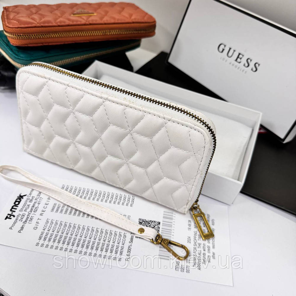 Жіночий гаманець на змійці Guess (7870) білий Київ - фото 6