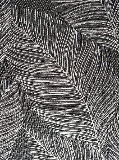 Шпалери метрові вініл на флізелін Erismann Nature soul листя структурні чорні сріблясті 3д Київ - фото 3