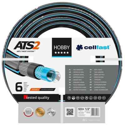 Шланг для поливу Cellfast HOBBY ATS, 1/2&quot;, 50м, 6 шарів, до 30 Бар, -20…+60°C (16-201) Вінниця