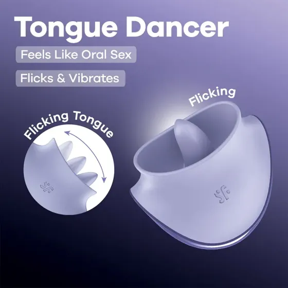 Вібростимулятор для клітора Satisfyer Tongue Dancer з язичком Львів