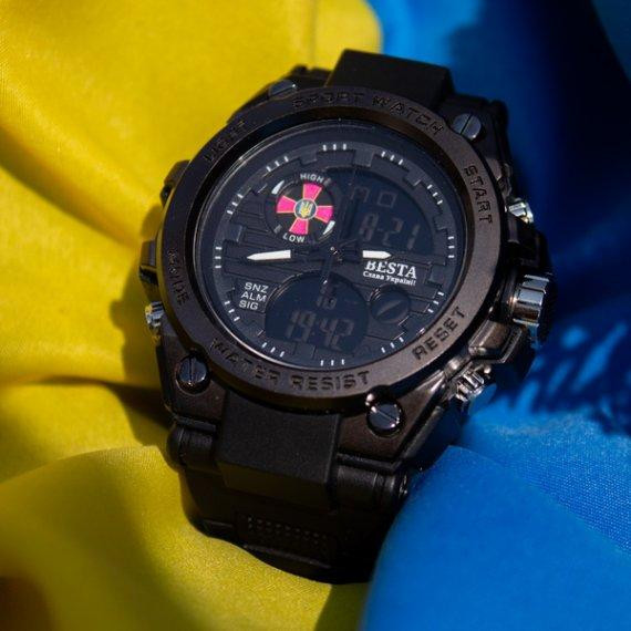 Мужские наручные часы Besta Tattoo ЗСУ (Черные) Винница - изображение 9