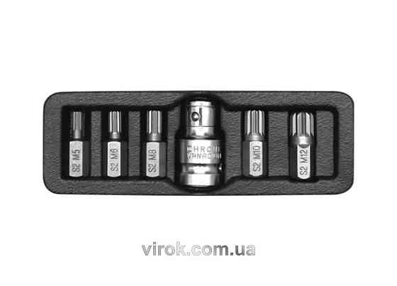 Набір біт TORX з отвором і бітотримачем, 7пр.1/2 (L: 30мм; Т25, Т30, Т40, Т45, Т50, Т55), в ложемент Одеса