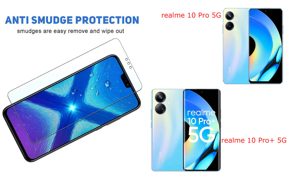 Защитное стекло NeoGlass для realme 10 Pro 5G, realme 10 Pro+ 5G – ультрапрозрачное и устойчивое Киев - изображение 3
