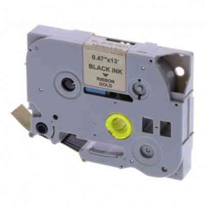 Лента для принтера этикеток UKRMARK RL-B-T831P-BK/GO, аналог TZE831. 12 мм х 8 м (900257) Винница