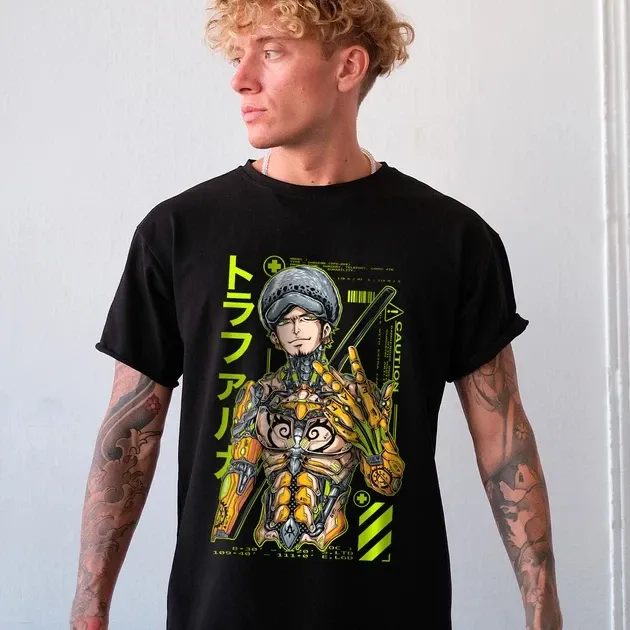 Футболка для подростка мальчика с принтом Ван Пис Кібер Трафальгар Ло Размер 160 Anime10044 Днепр - изображение 3