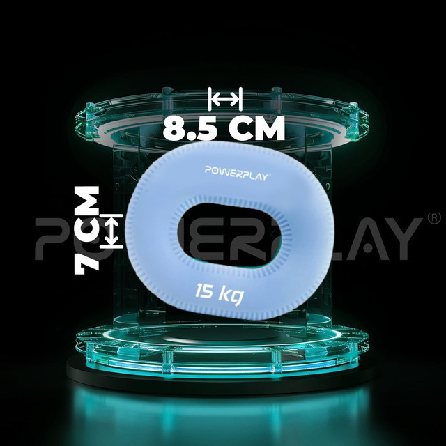 Еспандер кистьовий силіконовий PowerPlay PP-4336 Hand Grip Light 15 кг. Блакитний Київ - фото 9