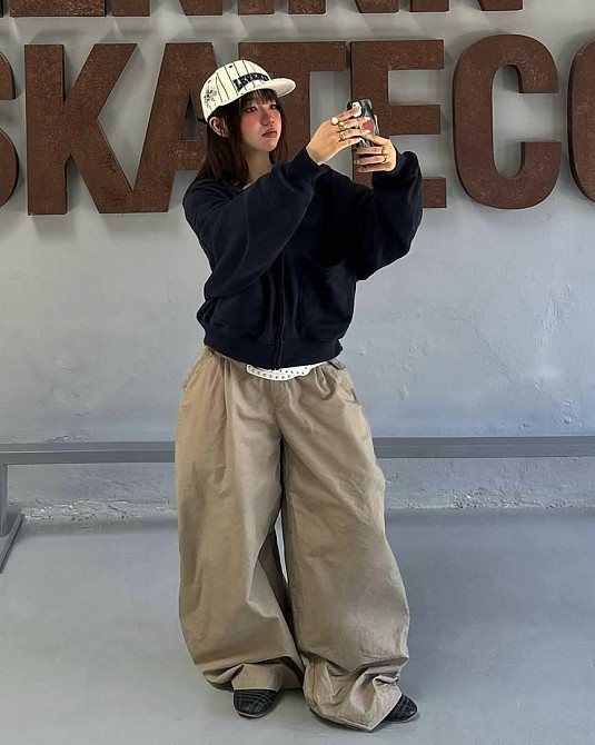 Жіноче тепле оверсайз худі на блискавці тринитка на флісі Одеса - фото 3