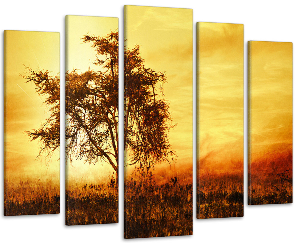 Модульная картина Дерево Закат Art-124_5 90х132 см Киев - изображение 1