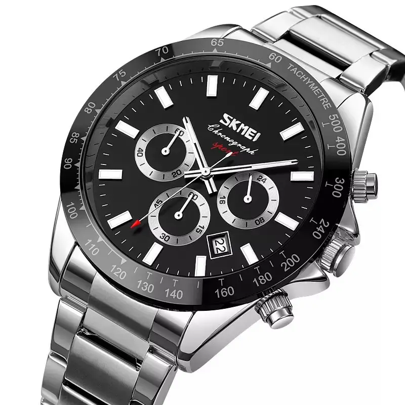 Мужские классические часы Skmei 9259 Серебристые Винница - изображение 3