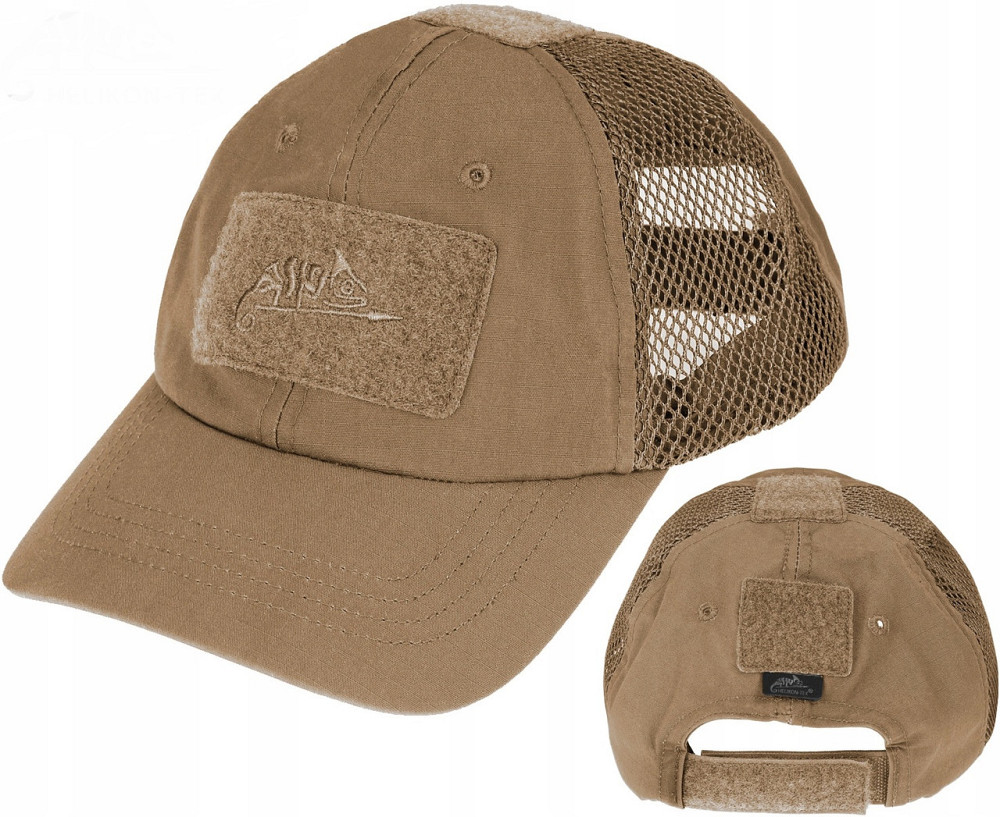 Тактична Бейсболка із сіткою Helikon-Tex "PoliCotton Ripstop" (CZ-BBV-PR-11) Coyote Нововолинськ - фото 1