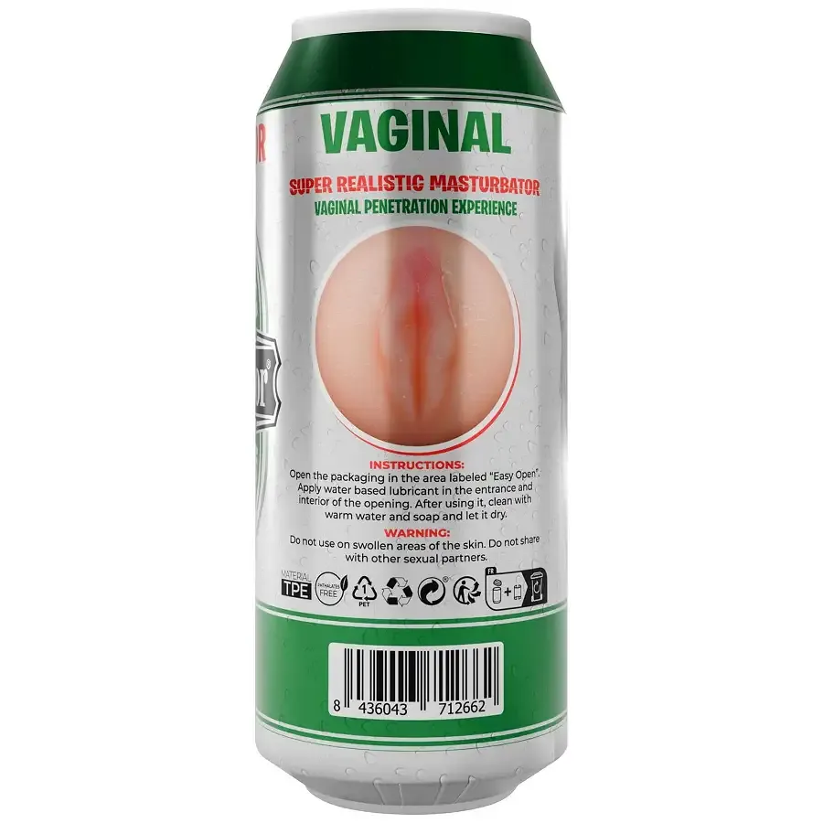 Мастурбатор-вагіна Alive Heineken Vagina II у вигляді банки пива Львів - фото 7