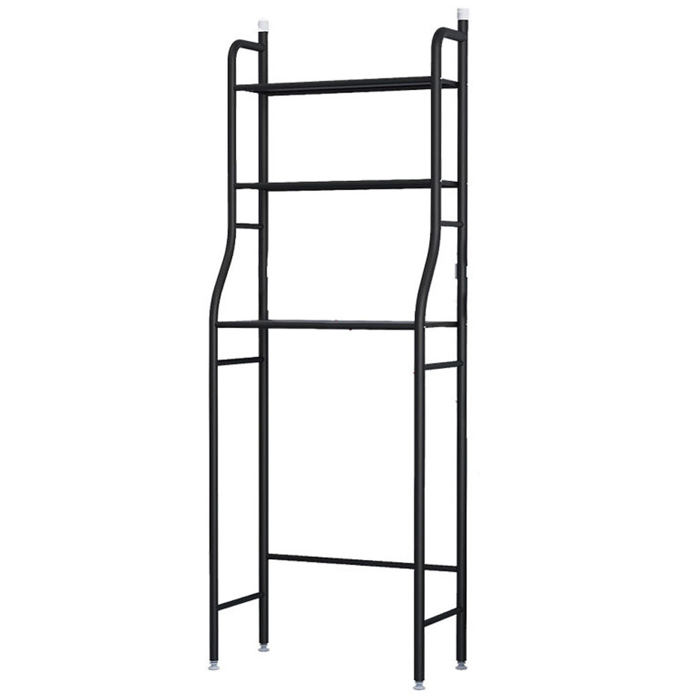 Стелаж для зберігання над пральною машиною, LAUNDRY RACK TW-106, Чорний / Полиця над унітазом / Полиця стелаж у ванну Київ - фото 10