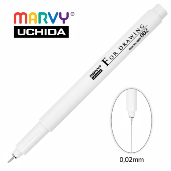 Мульти-лайнер 0.02мм черный 4600-S Marvy Киев