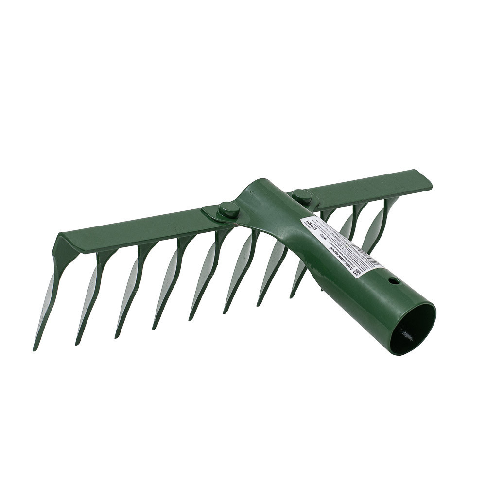 Грабли садовые винтовые 10 зубьев 265×82мм закрепительное крепление GRAD (5051905) Ровно - изображение 5