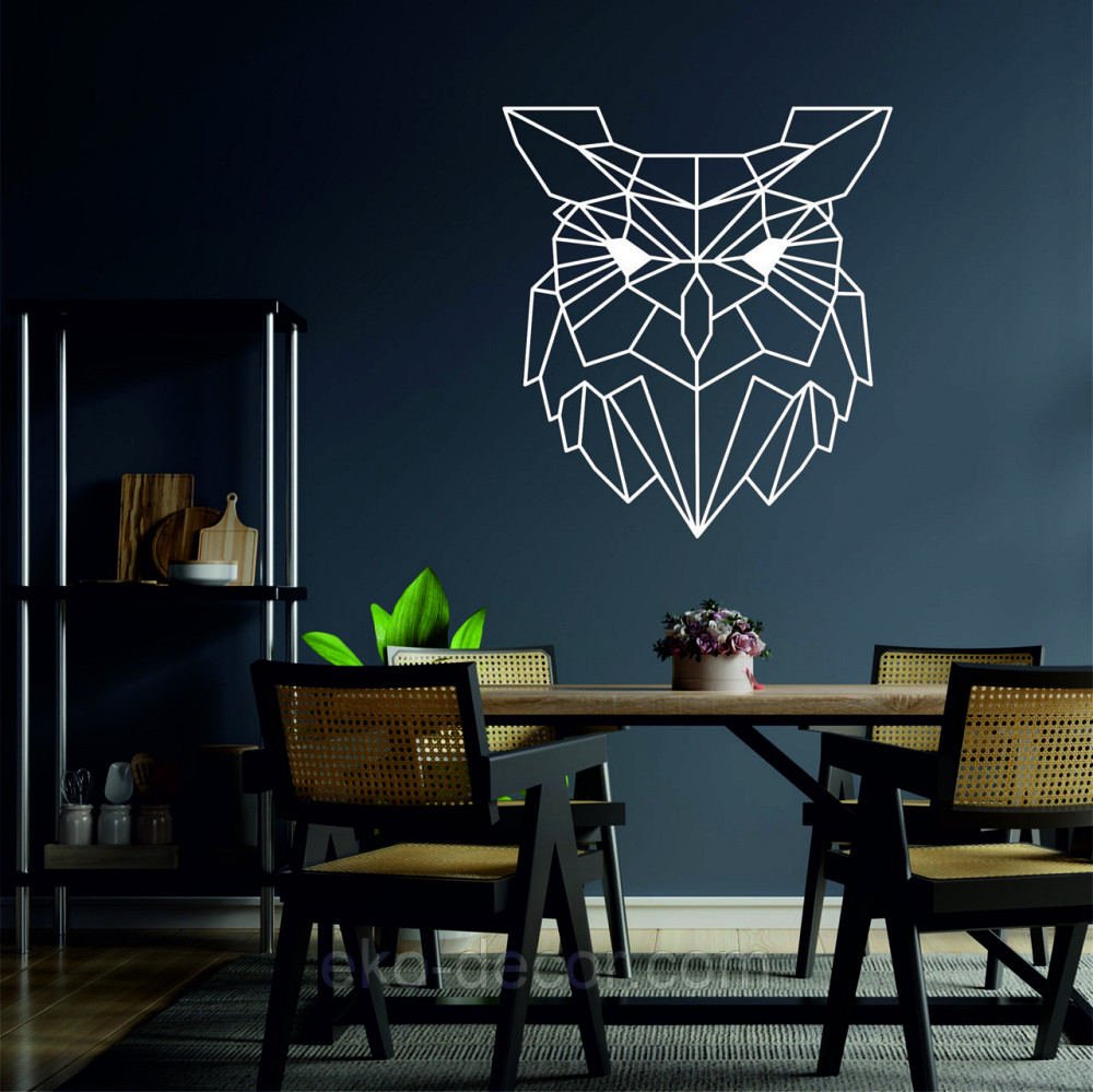 Настенный декор Панно «Сова» Декор на стену 90*81 см, Белый Киев - изображение 5