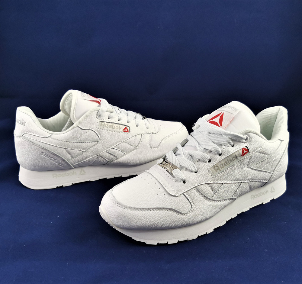 Чоловічі Кросівки Reebok Classic Білі Рибок (розміри: 45) Відео Огляд Дніпро - фото 9