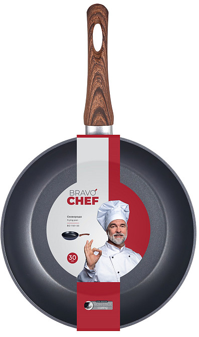 Сковородка Bravo Chef классическая 30 см (6815601) Киев - изображение 3