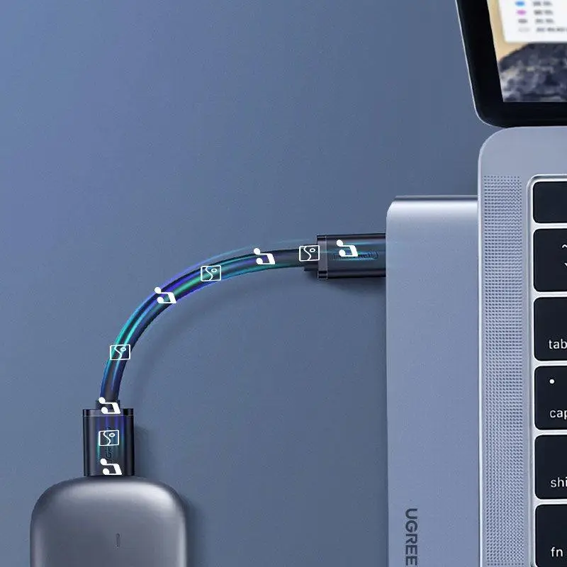 USB-Хаб UGREEN CM251 Dual USB-C To HDMI+3*USB 3.0 A+Type C Female Converter Одесса - изображение 5