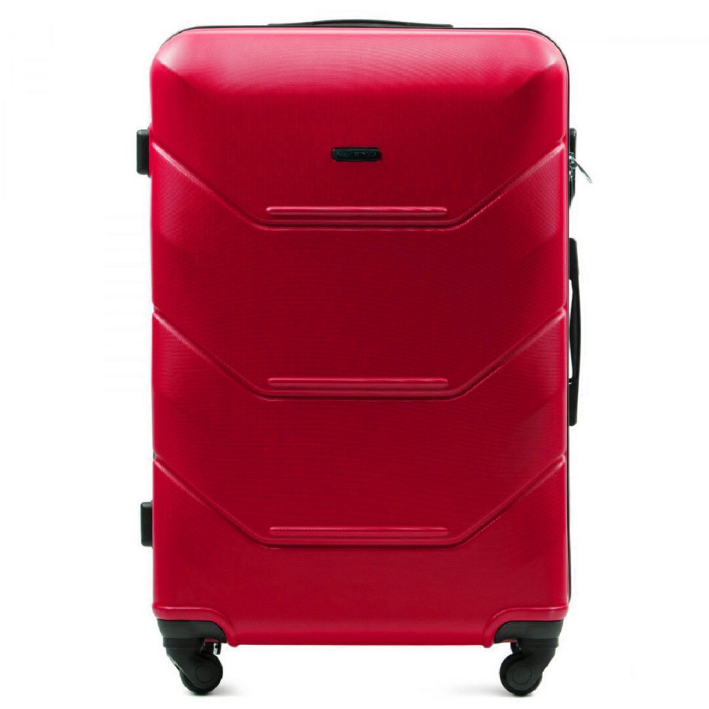 Валіза пластикова WINGS 147 велика 75 см червона Київ - фото 2