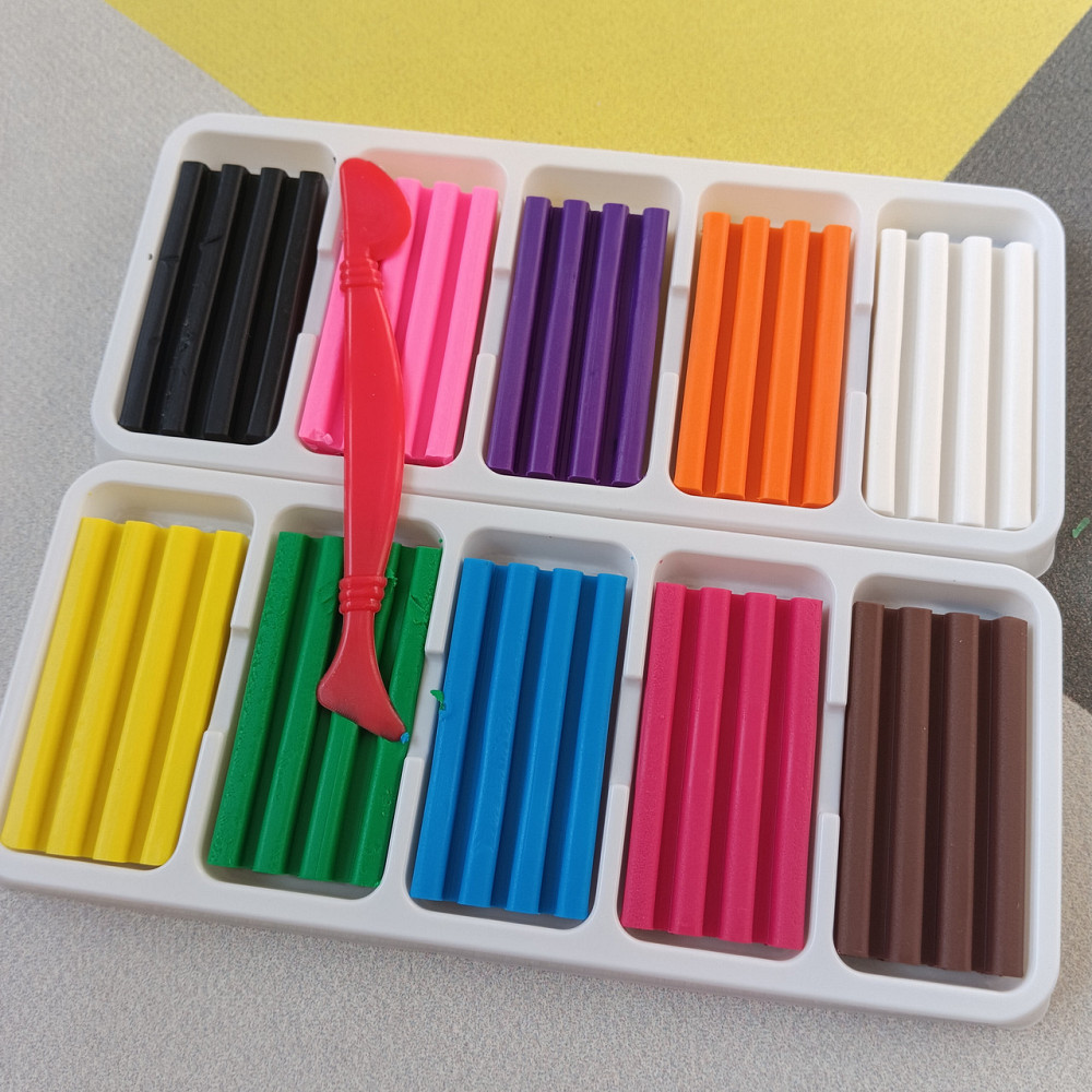 Пластилин 10 цветов восковой Киев - изображение 2