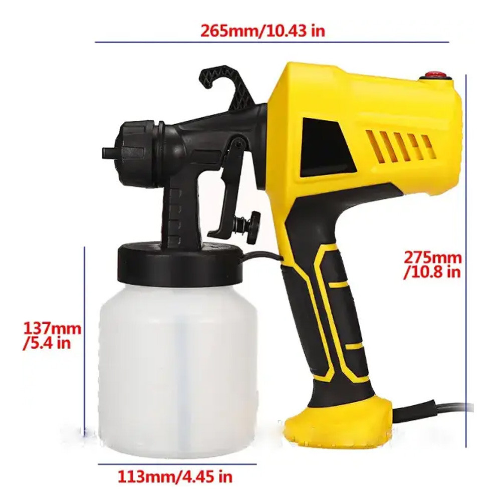 Фарбопульт 800мл Electric Paint Sprayer + Подарунок Налобний ліхтар RJ-3000 / Фарборозпилювач для фарби Київ - фото 8