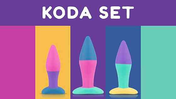 Набір анальних пробок PMV20 Koda – Butt Plug Set, діаметр 2,9 см, 3,9 см, 5 см Sex Aura Київ