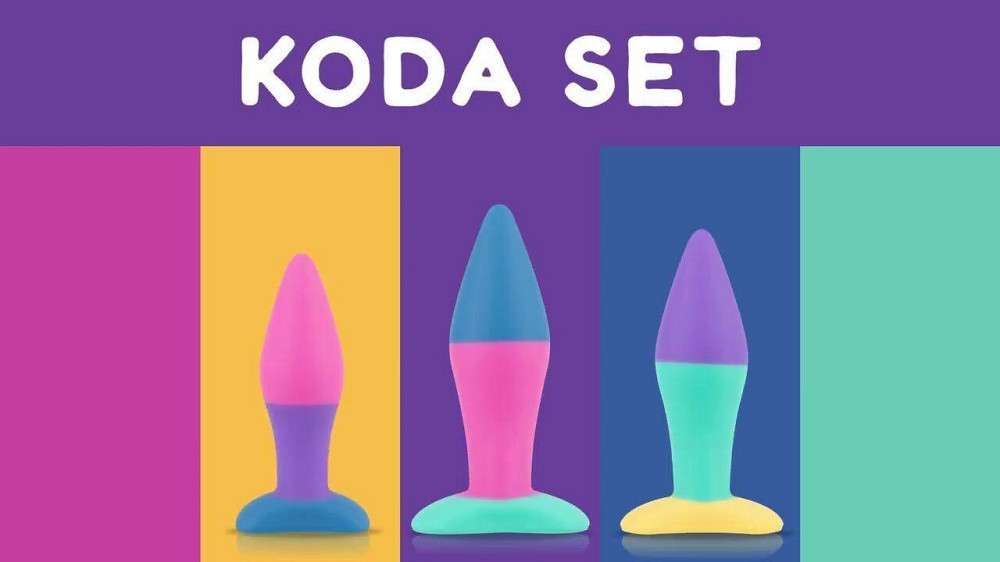 Набір анальних пробок PMV20 Koda – Butt Plug Set, діаметр 2,9 см, 3,9 см, 5 см Sex Aura Київ - фото 6