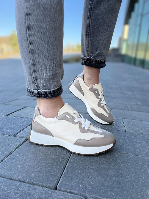 EMELI Кросівки жіночі EMELI 171/32 білі+капучіно (весна-осінь, шкіра натуральна) (4995) Коломыя - изображение 10