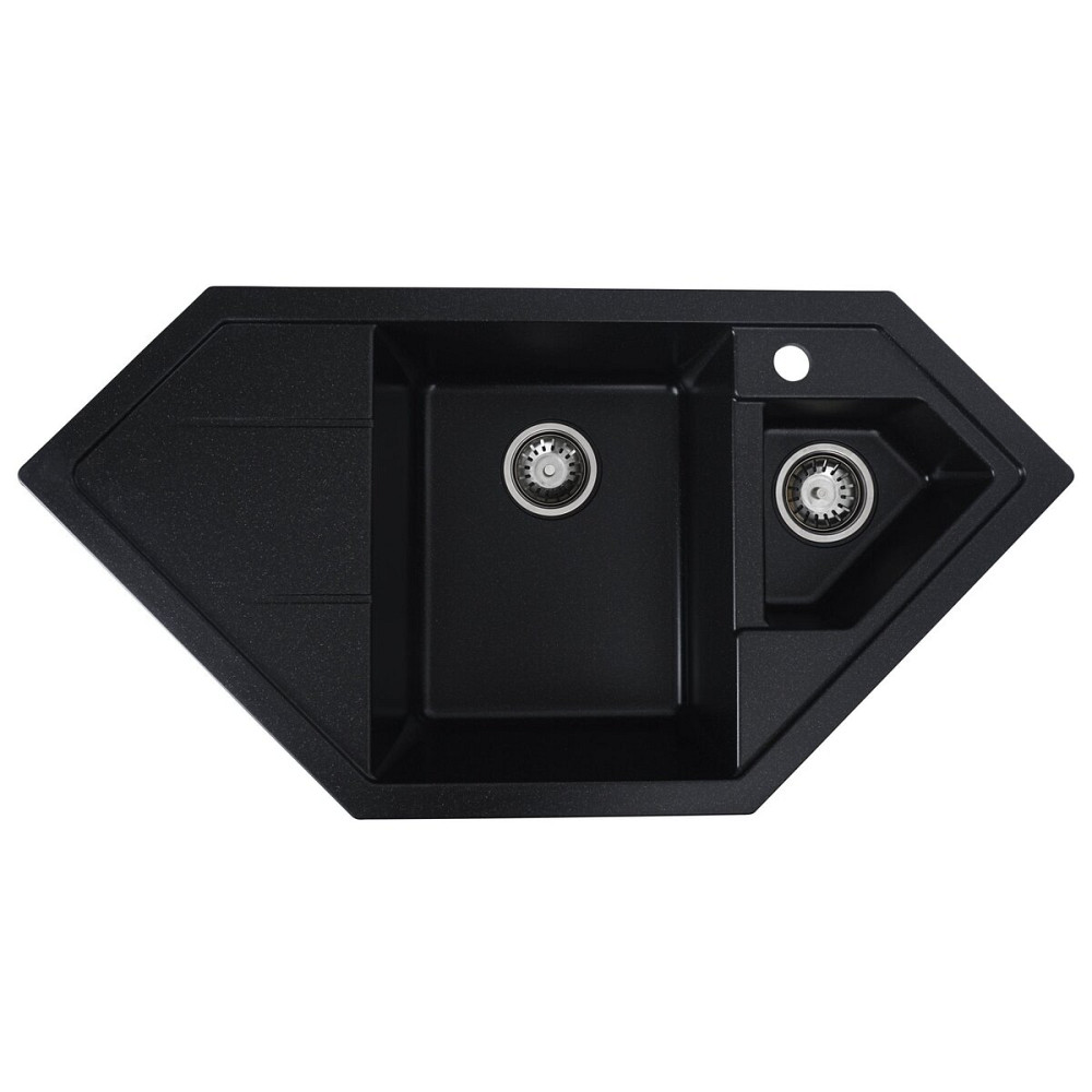 VALESO Гранітна мийка для кухні VALESO 9950 PANDORA матова Чорний металік Коломыя - изображение 1