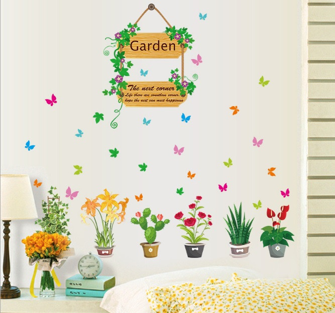 Декоративная наклейка на стену Цветы Киев - изображение 1