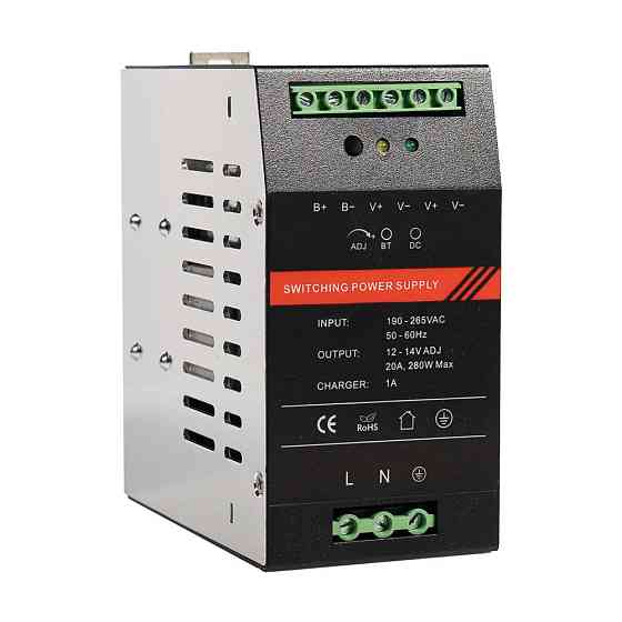 Джерело безперебійного живлення Kraft PSU-1220DIN з кріпленням на DIN-рейку (43-00110) Киев