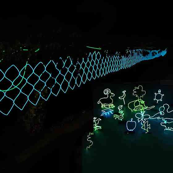 Светодиодная лента RESTEQ в виде гибкого провода длиной 5м — LED неоновый свет с контроллером, декоративная подсветка для дома, Киев