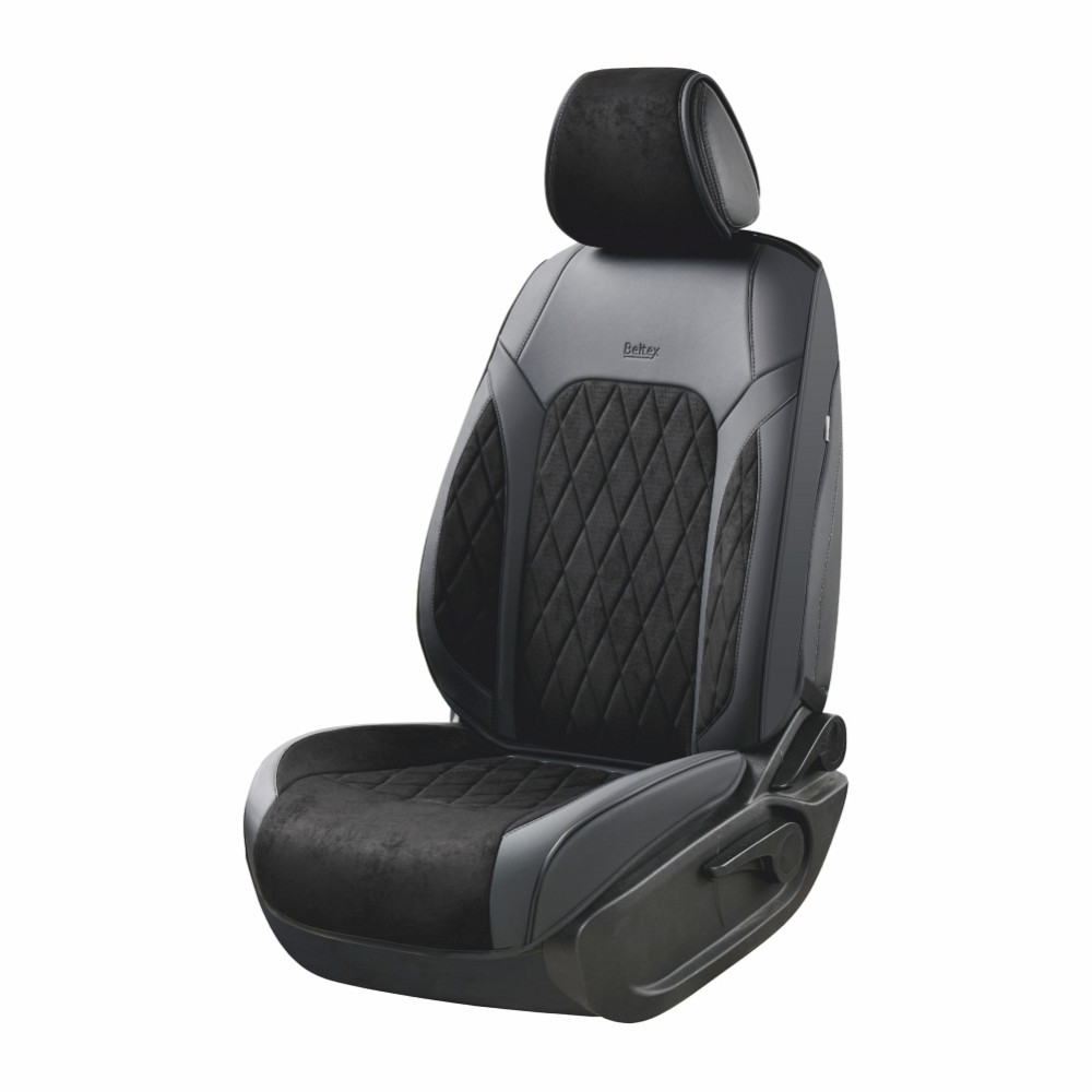 Комплект, 3D чохли для передніх сидінь Beltex Malibu, black 2шт Львів - фото 1