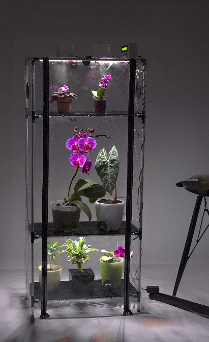 Міні теплиця з фіто світлом для дому Sezam XL Aluminium PS  Міні-теплиця для дому, балкона, тераси,  Борисполь - изображение 2