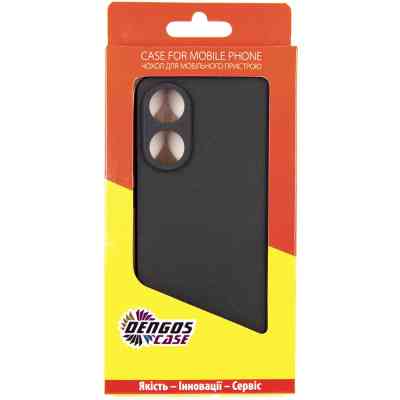 Чохол до мобільного телефона Dengos Carbon Oppo A78 4G (black) (DG-TPU-CRBN-185) Вінниця