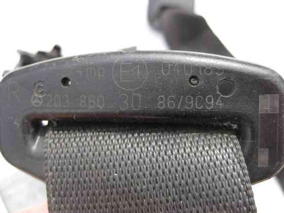 Mercedes-Benz  A2038603086 9C94 Ремінь безпеки передній правий чорний C-Class W203 Одеса