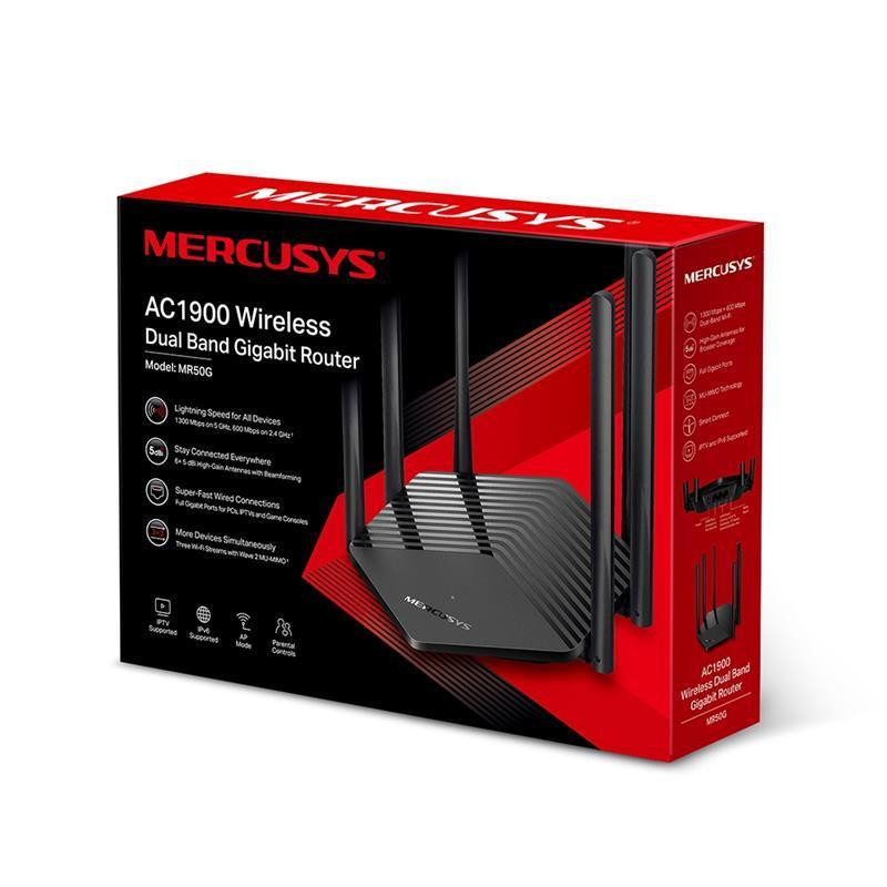 Бездротовий маршрутизатор Mercusys MR50G Зовнішній адаптер живлення Харьков - изображение 3